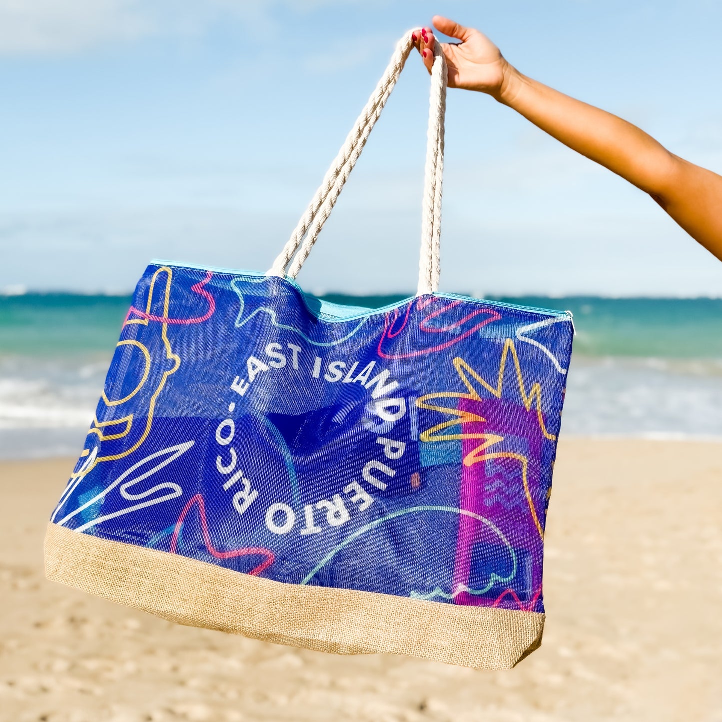Mesh Beach Tote Bag